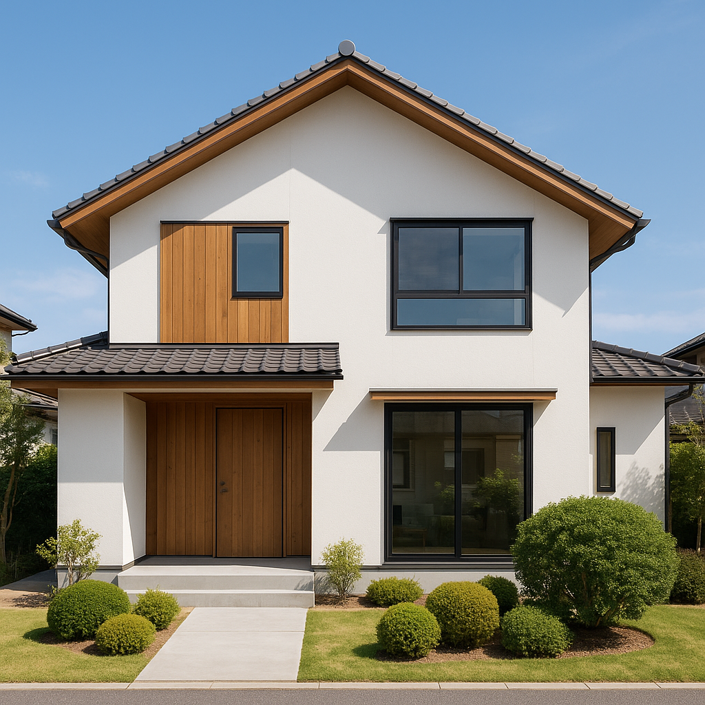 モダン外観の注文住宅